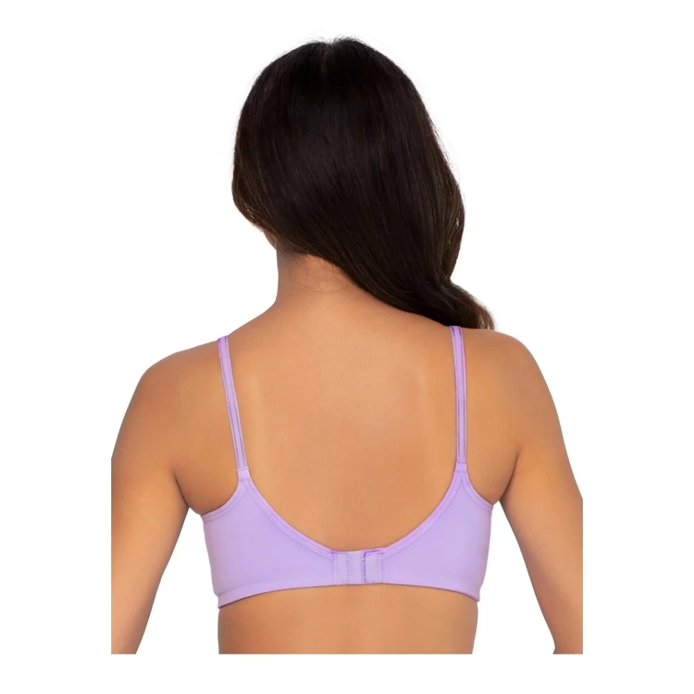 Fruit of the Loom White and Purple Bra Set NWT